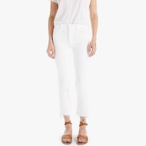 Mother Denim The Insider Crop Step Fray